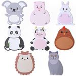 cobee Cute Sticky Notes, 8 Pack Kawaii Animal Self-Stick Notes Cartoon Markers Flags Cute Shapes Memo Notes Students Home Office Roommates Gifts Tab Supplies 240 Sheets