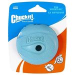 ChuckIt! Whistler Ball Dog Toy, Durable High Bounce Rubber Engaging Dog Ball, Launcher Compatible Toy For Dogs, 1 Pack, Large