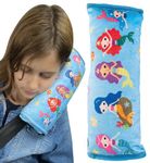 HECKBO Mermaid car Seatbelt Pillow for Children - Machine Washable - Girl boy Kids Children Soft car seat Belt Cover Sleeping Pillows Protection car Travel Pillow Cushion Vacation