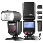 NEEWER Z760-S TTL Camera Flash Speedlite Compatible with Sony, 76Ws GN60 2.4G 1/8000s HSS Speedlight, TCM Conversion, 7.4V/2600mAh Lithium Battery Charger Set, 480 Full Power Flashes UK Plug