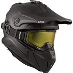 CKX Titan Original Backcountry Helmet, Winter Solid - Matte Black (XL)