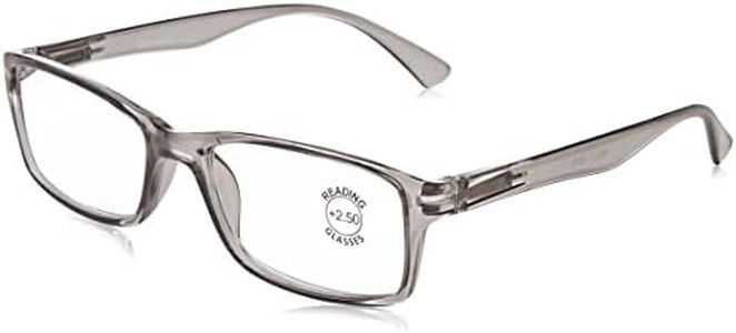 The Reading Glasses Company Grey Readers Value 2 Pack Designer Style Mens Womens RR92-7 +2.50