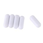 Hilitand 5 Pcs Stir Bars Type-C White Color PTFE Stir Bar Laboratory Stirrer Flea Spinner Stir Plate Magnet for Magnetic Mixer(C5*15mm), Stirring Mixing Shaking Equipment