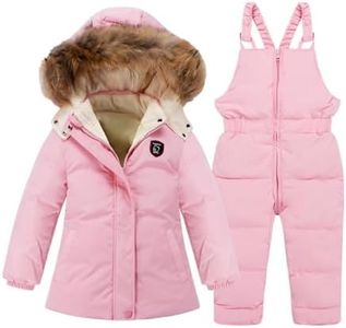 Tumaron baby girls snowsuit for 3T 4T snow suits winter coat outfit jacket pants clothes