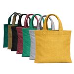 FREDDO- 9 x 10 inch Reusable Eco-Friendly HDPE Carry Bag | Durable Daily Use for Bread, Milk Pouch & Small Grocery Items | Washable | Alternative to Plastic Bags-Multi Color | Pack of 7
