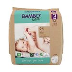 Bambo Nature Premium Eco Nappies, Eco-Labelled Sustainable Nappies, Enhanced Leakage Protection, Secure & Comfortable Baby Nappies, Secure & Comfortable - Size 3 Nappies (9-18lb/4-8kg), Midi, 28PK