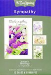 DaySpring - With Heartfelt Sympathy and Prayers - Nature's Blessings By Marjolein Bastin - 4 Design Assortment with Scripture - 12 Boxed Cards & Envelopes (J3355)