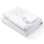 Queen Mattress Topper Cover, Premium Bamboo Zippered Cover for Mattress Topper with Adjustable Straps, Ferlizer 2 Inch Queen Mattress Topper Protector