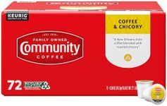 Community Coffee - Coffee & Chicory Medium-Dark Roast - 72 Count Single Serve Coffee Pods - Compatible with Keurig 2.0 K Cup Brewers