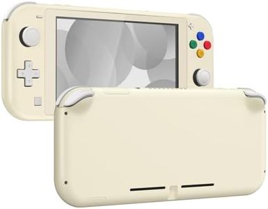 eXtremeRate Antique Yellow DIY Replacement Shell for Nintendo Switch Lite, NSL Handheld Controller Housing w/Screen Protector, Custom Case Cover for Nintendo Switch Lite