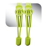 LOCK LACES (Elastic No Tie Shoelaces) (Green Apple, 48-Inch)