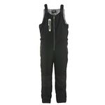 RefrigiWear Men's Extreme Softshell Water-Resistant Insulated High Bib Overalls - Black - Small