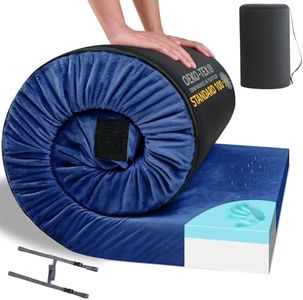 HomeMate Memory Foam Camping Twin XL Mattress Pad Mat-Sleeping Pad Mat Portable Roll Up Mattress CertiPUR-US for Adults-Camping Bed for Guests Floor Tent Sleepover with Waterproof Cover Travel Bag