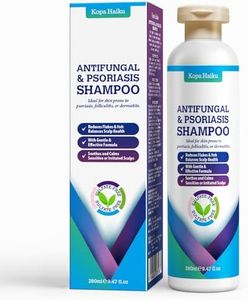 Psoriasis & Seborrheic Dermatitis Antifungal Shampoo: Folliculitis Shampoo, Anti-Dandruff Cleanser for Scalp Acne, Itchy, Redness-Prone Scalp – with Salicylic Acid, Rice Water 280ml