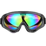 Ski Goggles Snowboard Goggles for Men Women Kids Cycling Motorcycle Snowmobile UV Protection Goggles Winter Snow Sports Glasses for Youth Adult Teens Boys & Girls (Black)