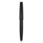 Jinhao 80 Black Fiber Brushed Fountain Pen, Iridium Ultra Fine Nib with Ink Converter and Pen Bag Set (Black Clip)