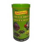 FishAsPets Hallofeed Freeze Dried Tubifex Worms | 100 Grams | Natural Fish Food, All Life Stages