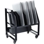 Laptop Charging Cart with Wheels - 10-Slot Chromebooks, Laptops, iPad Storage Rack