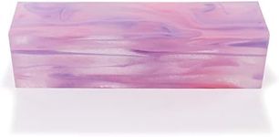 Woodriver Acrylic Turning Stock, Cotton Candy Clouds, 1-1/2" X 1-1/2" X 6"