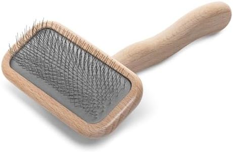 Chris Christensen Mark II Slicker Brush, Groom Like a Professinal, Stainless Steel Pins, Lightweight Beech Wood Body, Ground and Polished Tips, Small