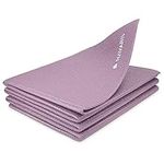 Navaris Foldable Yoga Mat for Travel - 1/8 inch (4mm) Thick Exercise Mat for Yoga, Pilates, Workout, Gym, Fitness - Non-Slip Folding Thin Portable Mat