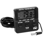 Digital Fridge Thermometer with Alarm and Max Min Temperature Feature Freezer Chiller Cooler