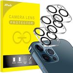 JETech Camera Lens Protector for iPhone 12 Pro Max 6.7-Inch, 9H Tempered Glass, HD Clear, Anti-Scratch, Case Friendly, Does Not Affect Night Shots, 3-Pack