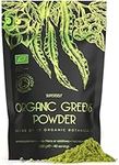 SuperSelf Organic Super Greens Powder - Daily Superfood Green Powder with Matcha, Spirulina, Wheatgrass, Chlorella, Acai - 40 Servings - 12 Supergreens High in Vitamins, Protein, Fibre - No Additives