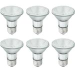 EKSAVE PAR20 Halogen Bulb 120V 50W Ecohalogen(70W Equivalent) with E26 Medium Base, High Output 700 Lumens Flood Bulbs Dimmable,2800K Warm White (6Pcs)