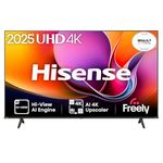Hisense 50" 50A6QTUK 4K Ultra HD Smart TV AI TV - 4K UHD, Hi-View AI Engine, Precision Colour, AI Smooth Motion, Sports Mode with Freely, Disney +, YouTube, Netflix