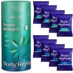 BodyRefresh Shower Steamers Aromatherapy - 8 Pack Shower Bombs with Essential Oils for Self Care, Christmas Gifts for Women, Stocking Stuffers for Adults, Birthday Gifts for Women Men, Gifts for Him and Her (Eucalyptus)