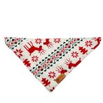 Christmas Theme Dog Bandanas by PetZico | Red Reindeers | Unisex