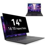 14 Inch Laptop Privacy Screen, Anti Glare Blue Light Privacy Filter, Removable Shield 14in Screen Protector 16:10 Aspect Ratio, Compatible with Lenovo/HP Envy/Dell/Acer/Samsung/Asus/Toshiba