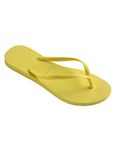 Havaianas Women's Slim Flip Flop, Yellow Pixel, 5 UK