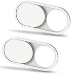 CloudValley Webcam Cover Slide, 0.023 Inch Ultra-Thin Web Camera Cover for MacBook Pro, MacBook air, Laptop, iMac, Desktop, PC, iPad, iPhone 8/7/6 Plus, Privacy Protection [2 Pack of White]