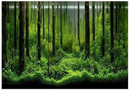 Haofy Aquarium Background Sticker, Fish Tank Backdrop PVC Adhesive Underwater Forest Tank Background Poster Backdrop Decoration Paper(122 * 46cm)