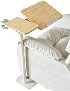 Giamoincima Pneumatic Swivel Table for Recliner, TV Tray, Oak