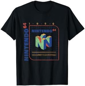 Nintendo 64 Change The System 1996 Vintage Retro Cube Logo T-Shirt