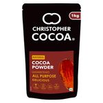 Christopher Cocoa, Natural Cocoa Powder, Unsweetend (Bake, Cake, Hot Chocolate, Drinking Shakes) 1Kg