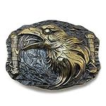 Belt buckle Odins Raven, Handmade v