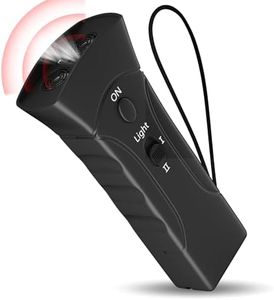 Antibell für Hunde, 2 Modi Antibell Ultraschall Gerät mit Stroboskop Taschenlampe, 25 Fuß Hundetrainings Antibell für Hunde für Meisten Hunde im Innen und Außenbereich Handheld Anti Bellen Gerät