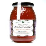 Antonio’s Raw Certified Organic Wild Lavender Honey/Premium Range - Antibacterial, Cold Pressed & Unpasteurised & Coarse filtered/The Raw Honey Shop - 1kg