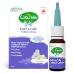 Culturelle Baby Calm Plus Colic, Probiotics for Babies Drops, Helps Soothe Colic, Fussiness and Crying in Babies 1-36 Months, 8ml