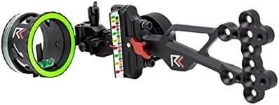 RL-2 Single Pin Slider Bow Sight - .019 Fiber Pin with 2nd & 3rd Axis Adjustments and Enclosed Fiber Optic Ring - Black - Left Handed