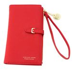 Womens Slim Wallet Elegant Wristlet Phone Pocket Card Clutch Purse Handbag