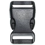 West Coast Paracord Black Side Release Buckles - Bracelets, Keychains, Lanyards, and More (3/4 Inch Single Bar, 10 Pack)