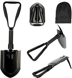 Folding Survival Shovel 58cm,50# high-Carbon Steel Entrenching Tool, Folding Camping Shovel, Firefighting Shovel, Portable Shovel for Garden, Hunting, Hiking, Fishing, Car Emergency, Gifts for Men