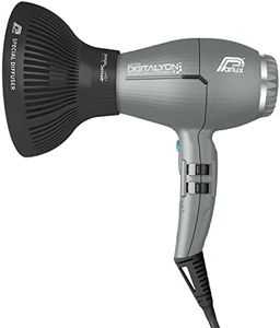 Parlux Digitalyon + Magic Sense - secador de pelo gris brillo con difusor