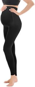 Herzmutter Umstandsleggings High Waist - Blickdicht - Stretch Schwangerschaft Leggings - Umstandsmode - 1900 (S-M)