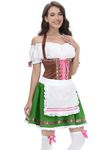 FancyFun Oktoberfest Outfits Women Oktoberfest Costumes, German Dirndl Dress Bavarian Beer Costumes Halloween Carnival 3XL